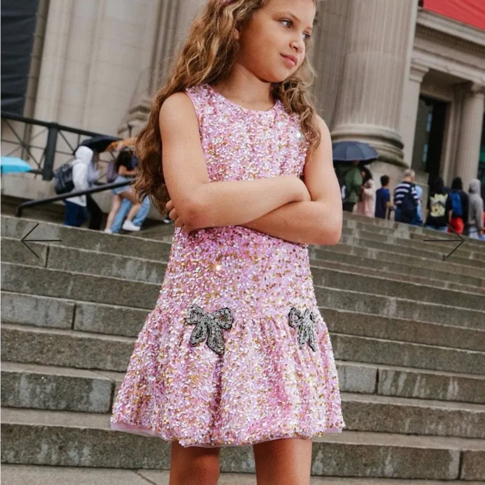 Lola and the Boys ROSIE BOWS DRESS - Picture 3 of 7